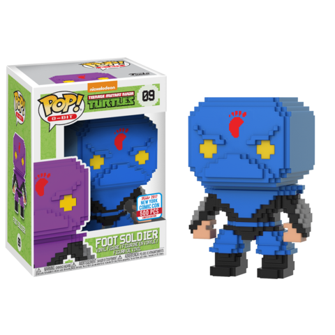 Funko POP! 8-Bit Teenage Mutant Ninja Turtles Foot Soldier #09 [Blue] LE 500 Exclusive