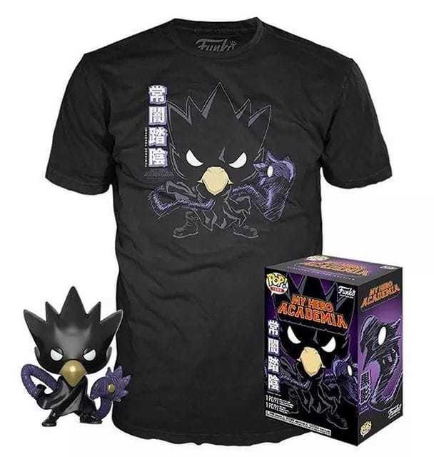 Funko POP! and Tee My Hero Academia Tokoyami [Metallic] with Size Medium T-Shirt Collectors Box Exclusive