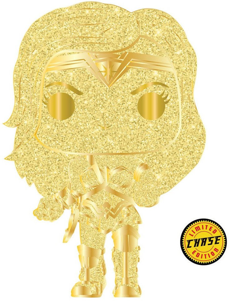 Funko POP! Pins CHASE Justice League Wonder Woman #09 [Gold Glitter]