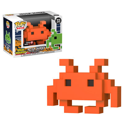 Funko POP! 8-Bit Space Invaders Medium Invader #33 [Orange] Exclusive