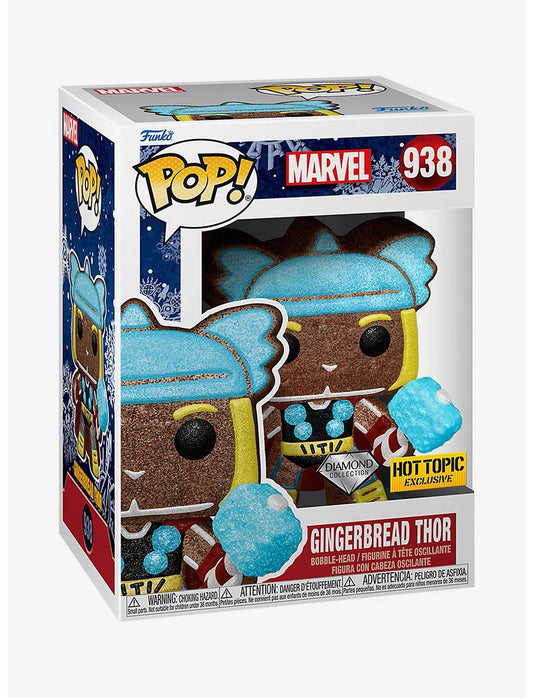 Funko POP! Marvel Gingerbread Thor #983 [Diamond Collection] Exclusive