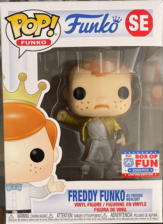 Funko POP! Fundays Freddy Funko as Freddie Mercury SE LE 2000 [Metallic] Exclusive
