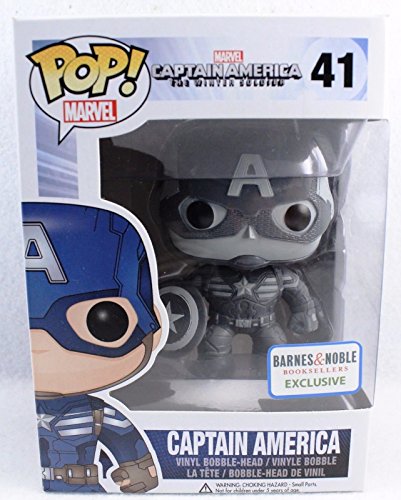 Funko POP! Marvel Captain America Winter Soldier - Captain America #41 [Black and White] Exclusive