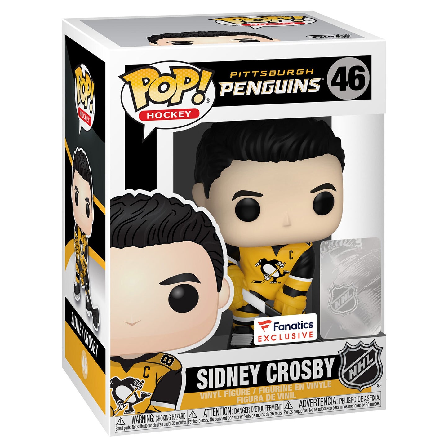Funko POP! Hockey NHL Pittsburgh Penguins Sidney Crosby #46 [Yellow Jersey] Exclusive