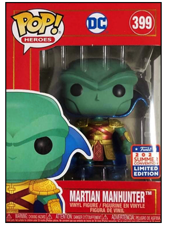 Funko POP! Heroes DC Martian Manhunter #399 [Metallic] Exclusive