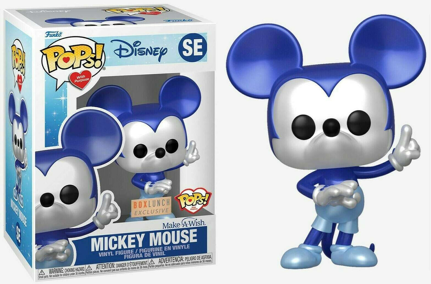 Funko POP! POPs with Purpose Disney Make a Wish Mickey Mouse SE [Blue Metallic] Exclusive