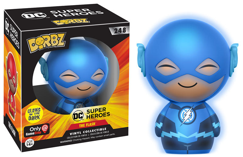 Funko Dorbz DC Super Heroes CHASE The Flash #248 [Blue Lantern, Glows in the Dark]