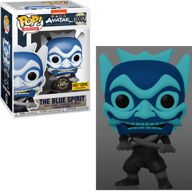 Funko POP! Animation Avatar the Last Airbender CHASE The Blue Spirit #1002 [Glows in the Dark] Exclusive