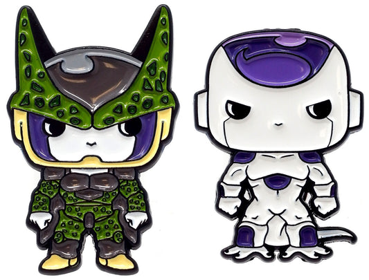 Funko POP! Pins Dragon Ball Z Frieza (Final Form) and Perfect Cell 2-Pack Exclusive