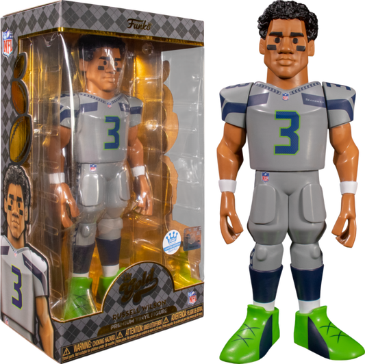 Funko Gold 12 Inch Seattle Seahawks Russell Wilson Grey Uniform Funko Shop Exclusive