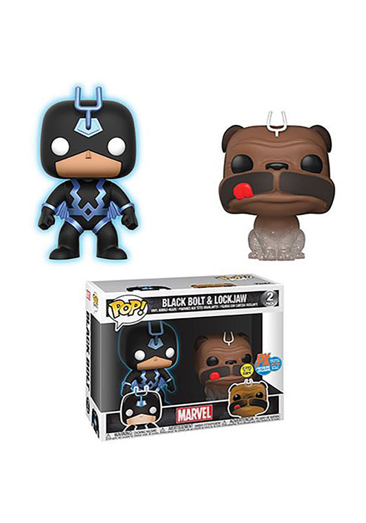 Funko POP! Marvel Marvel Teleporting Lockjaw & Black Bolt Two-Pack Exclusive