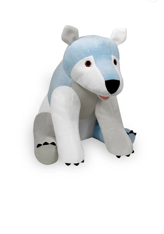 Eric Carle Polar Blue White Bear 12” What Do You Hear Soft Stuffed Animal