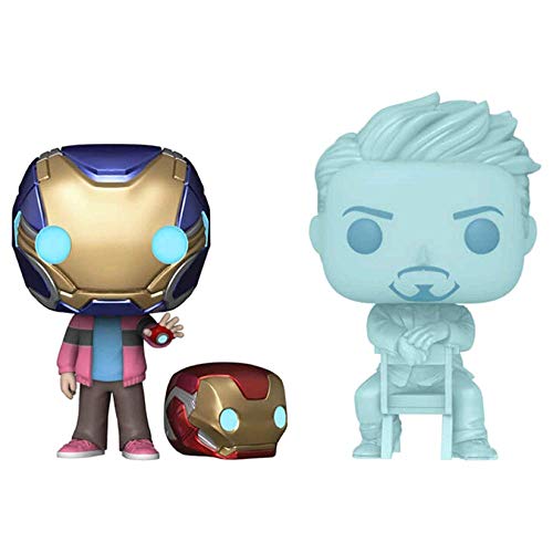 Funko POP! Marvel Avengers Engdame Morgan Stark and Tony Stark Hologram Glow-in-The-Dark 2-Pack.