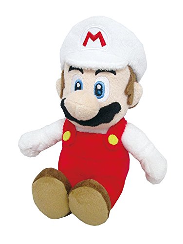 Little Buddy Super Mario All Star Collection Fire Mario Stuffed Plush 9.5"