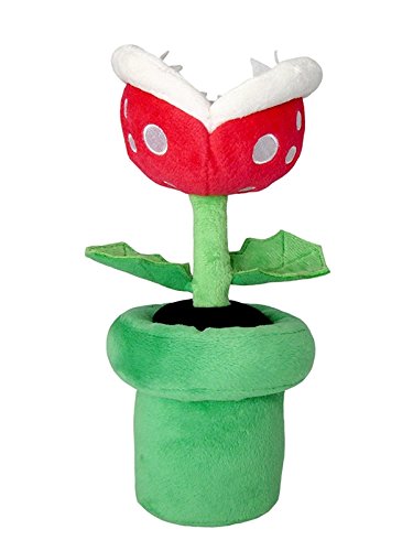 Little Buddy Super Mario All Star Collection Piranha Plant Stuffed Plush 9"