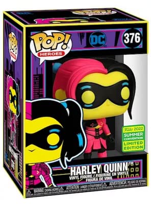 Funko POP! Heroes DC Harley Quinn #376 [Imperial Palace, Blacklight] Exclusive