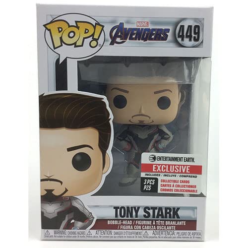 Funko POP! Marvel Avengers: Endgame Tony Stark Vinyl Figure with Collector Cards - Entertainment Earth Exclusive