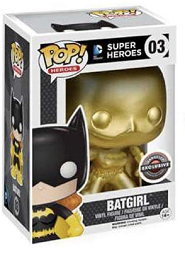 Funko POP! DC Super Heroes CHASE Batgirl #03 [Gold Bat Symbol] Gamestop Exclusive