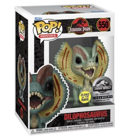 Funko POP! Movies Jurassic Park Dilophosaurus #550 [Glows in the Dark] Exclusive