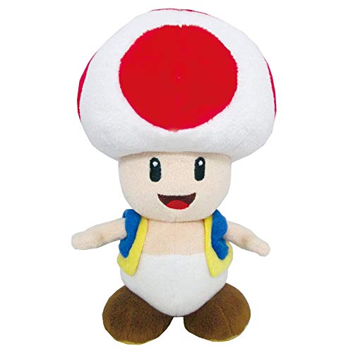 Little Buddy Super Mario All Star Collection Toad Stuffed Plush 7.5"