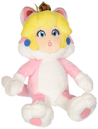 Little Buddy Super Mario Neko Cat Peach Plush 10"