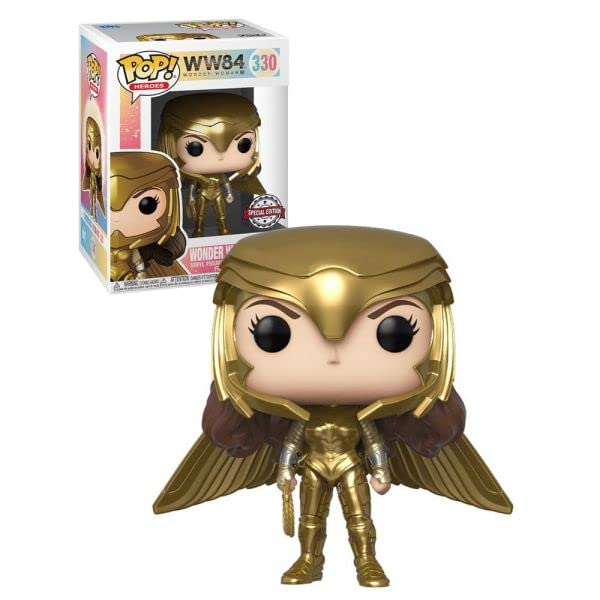 Funko POP! Heroes DC WW84 Wonder Woman Golden Armor #330 [Wings Out] Exclusive