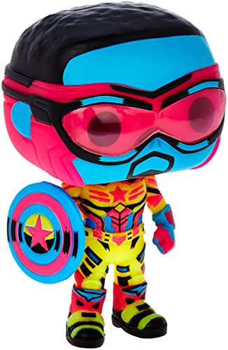 Funko POP! Marvel Studios Falcon and Winter Soldier Captain America #987 [Blacklight] Exclusive