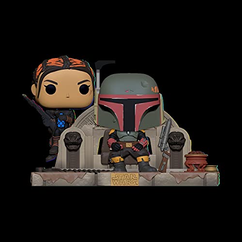 Funko POP! Star Wars TV Moment: The Mandalorian - Boba Fett & Fennec Shand On Throne #486