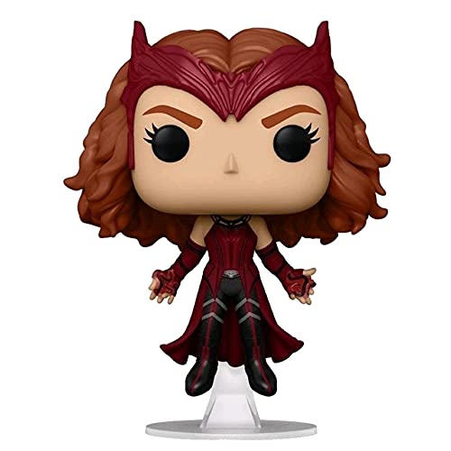 Funko POP! Marvel WandaVision Scarlet Witch Flying [POP! Protector]