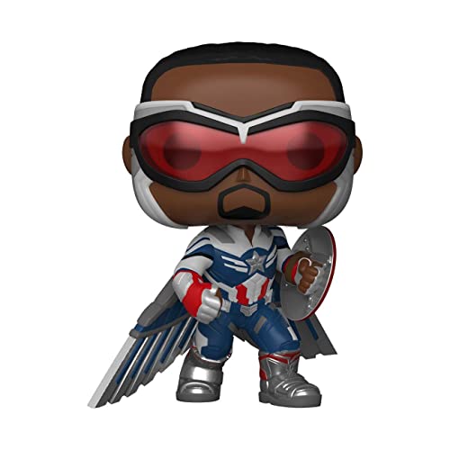 Funko POP! Marvel The Falcon and The Winter Soldier Captain America #819 [Action Pose] Exclusive