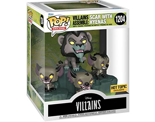 Funko POP! Deluxe Disney Villains Assemble Lion King Scar with Hyenas #1204 Exclusive