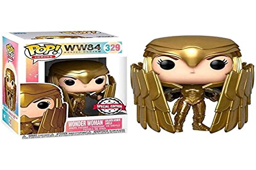 Funko POP! Heroes: Wonder Woman WW84 #329 - Wonder Woman [Golden Armor Shield] Exclusive