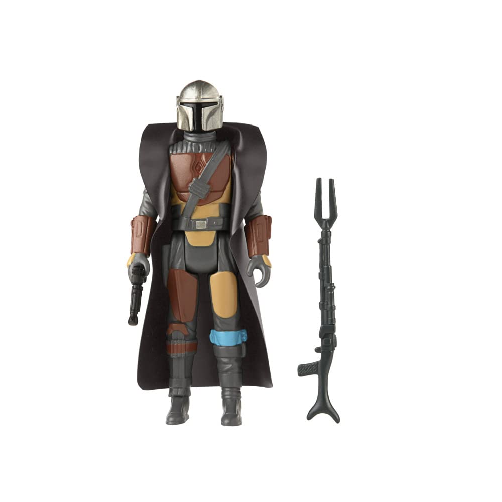Star Wars Retro Collection The Mandalorian Toy 3.75-Inch-Scale Collectible Action Figure with Accessories, Toys for Kids Ages 4 and Up