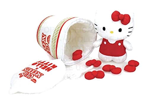 Nissin Cup Noodles x Hello Kitty "Fork & Bow" Interactive Plush Set