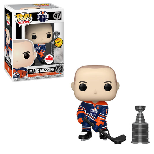 Funko POP! Hockey NHL Edmonton Oilers CHASE Mark Messier #47 [Stanley Cup] Exclusive