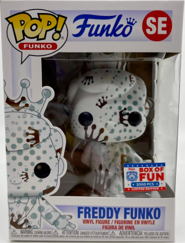 Funko POP! Fundays Freddy Funko [Artist Series, White & Brown] SE LE 2000 Exclusive