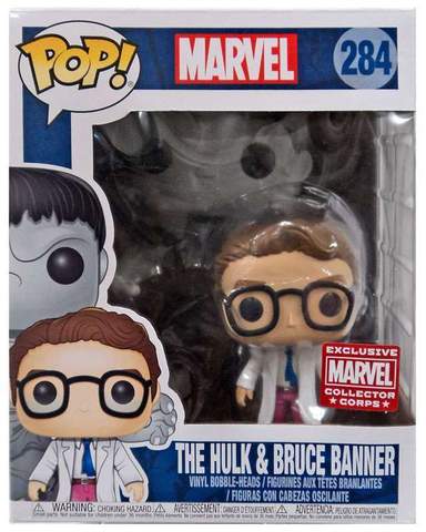 Funko POP! Marvel The Hulk & Bruce Banner #284 Collector Corps Exclusive