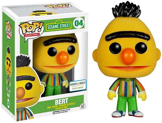 Funko POP! Sesame Street Bert #04 [Flocked] Exclusive