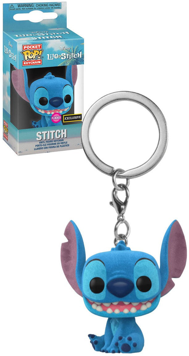 Funko Pocket POP! Keychain Lilo & Stitch - Stitch [Flocked] Exclusive