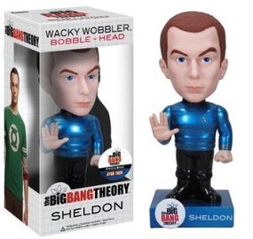 Funko Wacky Wobbler Big Bang Theory CHASE Sheldon [Star Trek, Metallic]