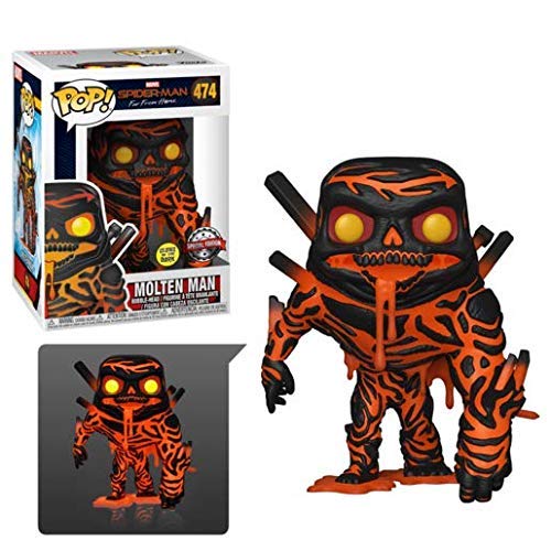 Funko POP! Marvel Spider-Man Far From Home Molten Man #474 [Glows in the Dark] Exclusive