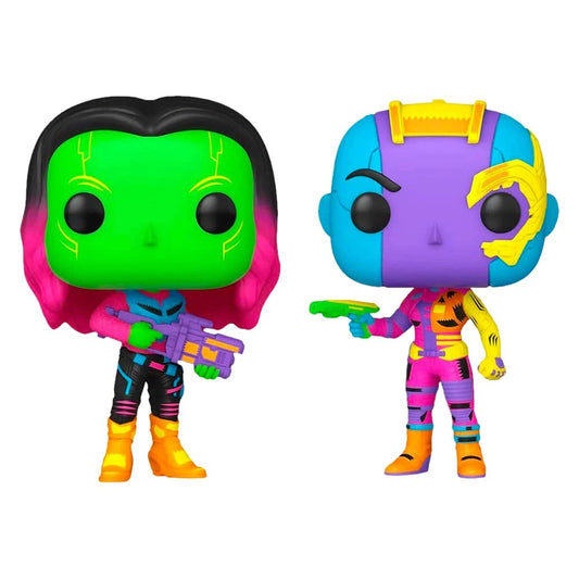 Funko POP! Marvel Guardians of the Galaxy Vol 2 Gamora & Nebula 2-Pack [Blacklight] Exclusive