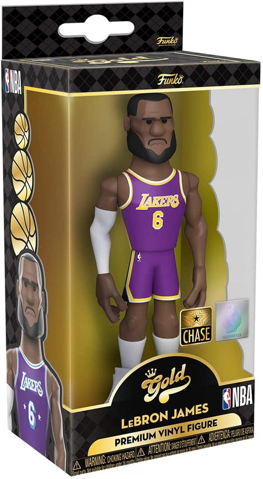 Funko Gold Premium Vinyl CHASE 12 Inch Lebron James [Purple Jersey]