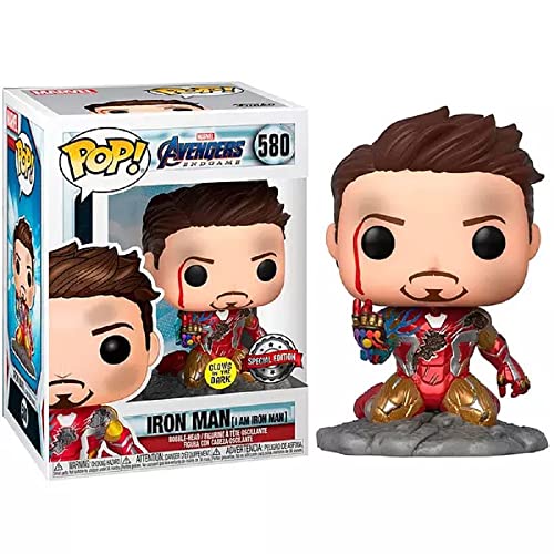 Funko POP! Avengers Endgame I Am Iron Man Glow-in-The-Dark Deluxe