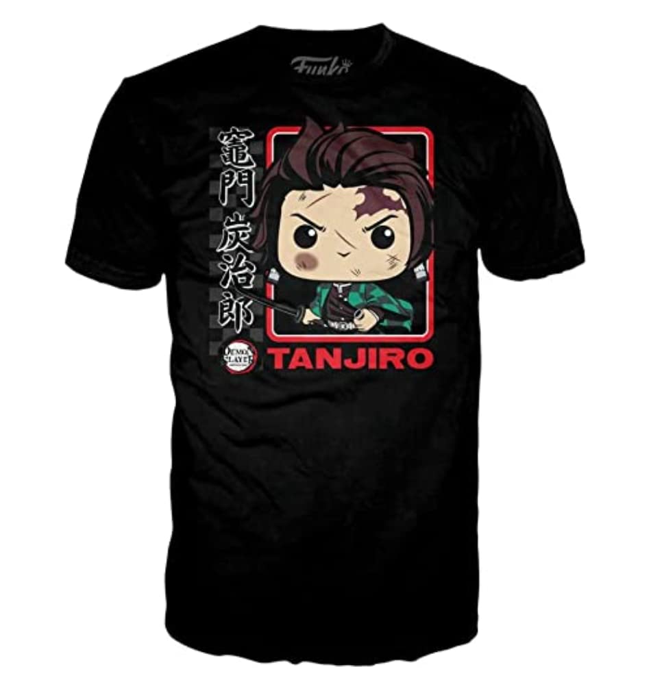 Funko POP! And Tee Demon Slayer - Tanjiro with Size Medium T-Shirt Collectors Box Exclusive