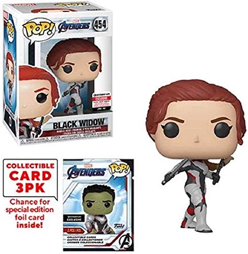 Funko POP! Marvel Avengers: Endgame Black Widow Vinyl Figure with Collector Cards - Entertainment Earth Exclusive