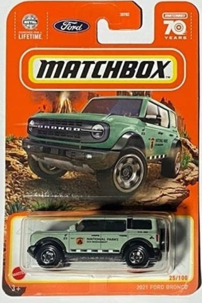 Matchbox Ford 2021 Ford Bronco Mint Green National Parks 25/100