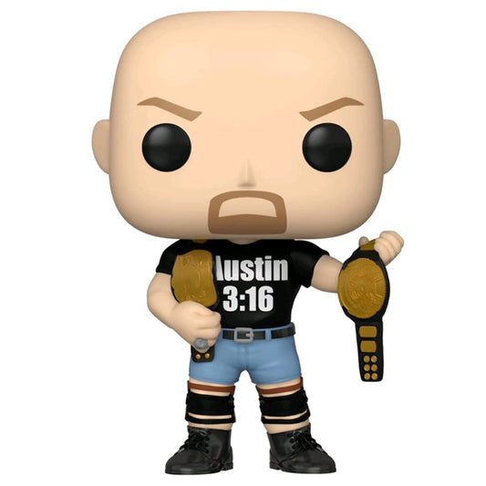 Funko POP! WWE Stone Cold Steve Austin #89 [Two Belts] [Metallic] Exclusive