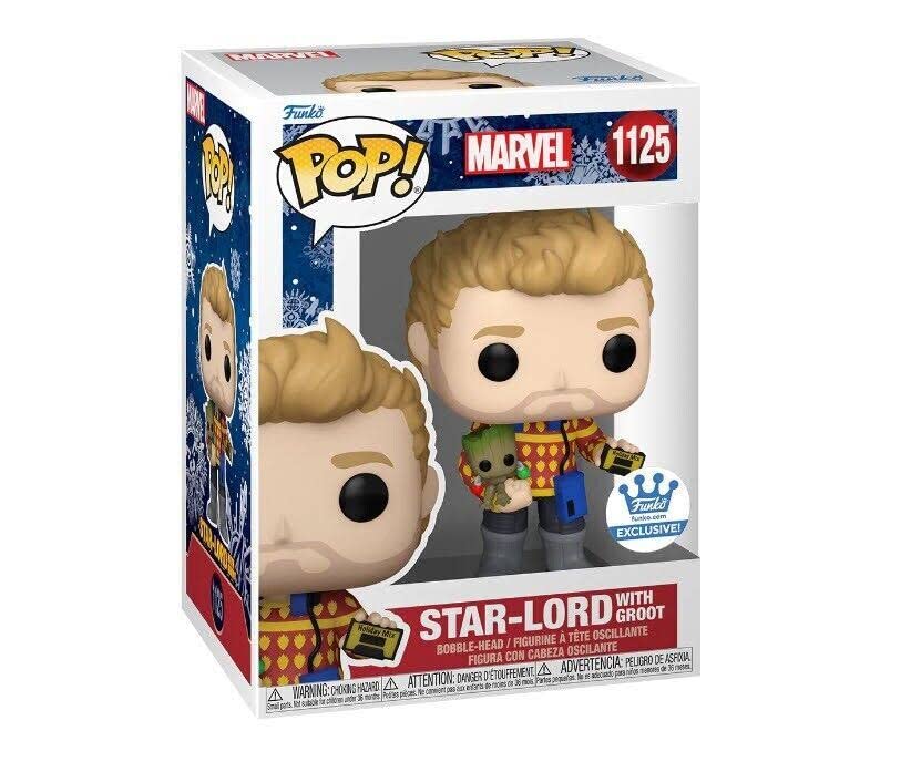 Funko POP! Marvel Holiday Star-Lord with Groot #1125 Shop Exclusive