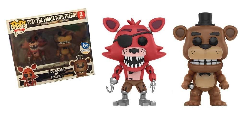 Funko POP! Games: Five Nights at Freddys Foxy the Pirate Fox with Freddy Fazbear FYE 2 pack Exclusive